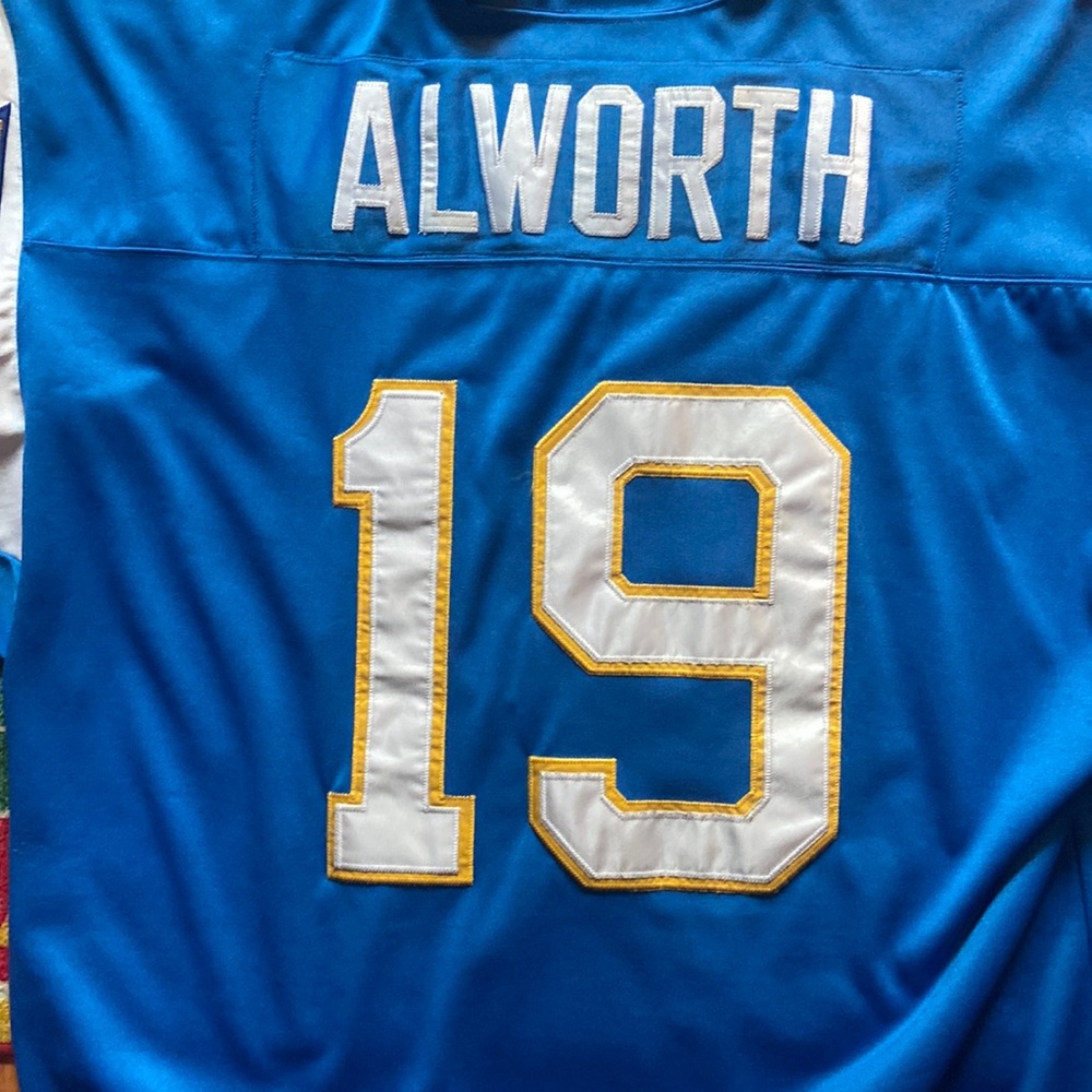 Vintage lance alworth jersey chargers #19